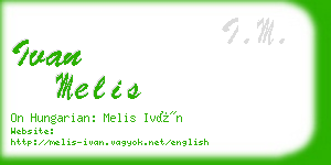 ivan melis business card